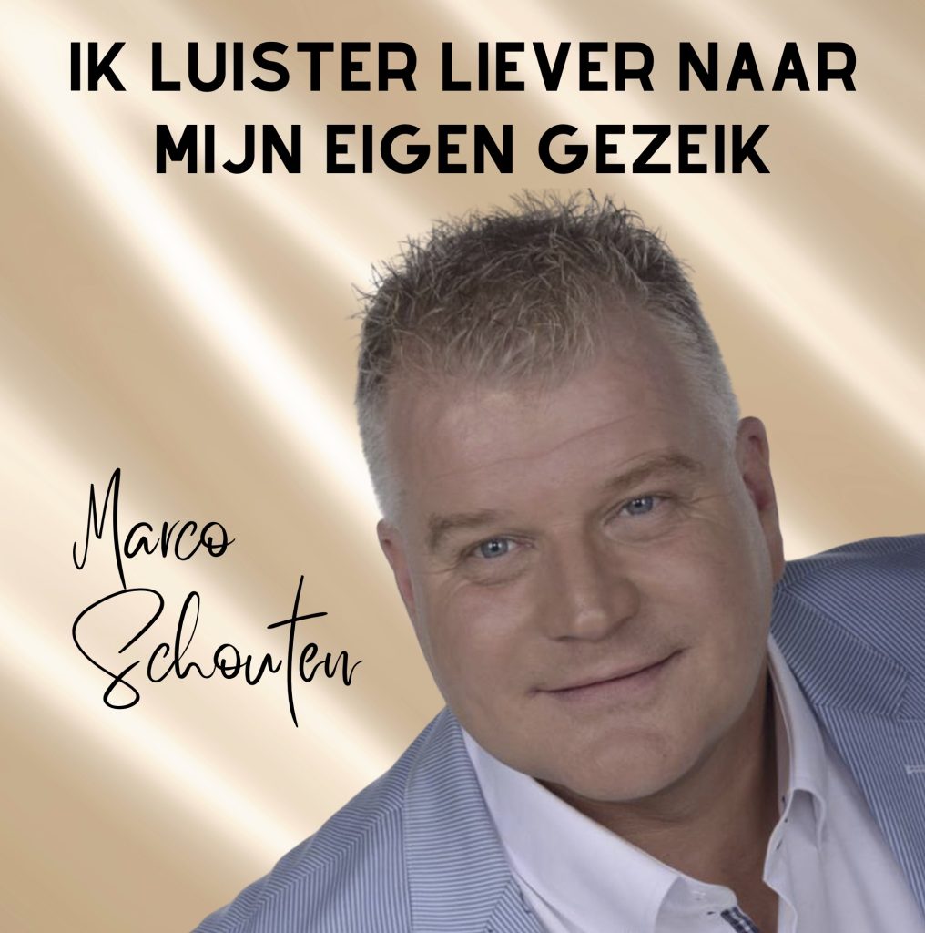 Marco Schouten lanceert ludieke single ‘Ik luister liever naar mijn eigen gezeik’